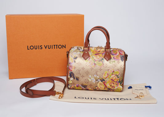 Louis Vuitton Garden (Buttercup) Speedy Bandoulière 25 (Made in France) - Excellent Used Condition