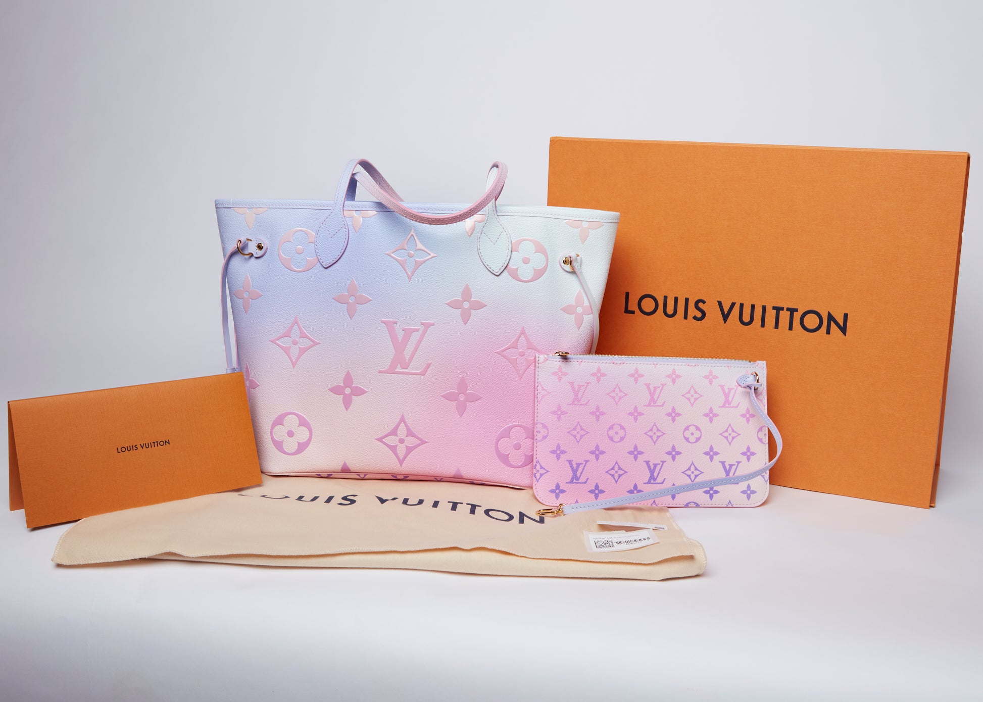 Louis Vuitton Neverfull MM Sunrise Pastel Tote
