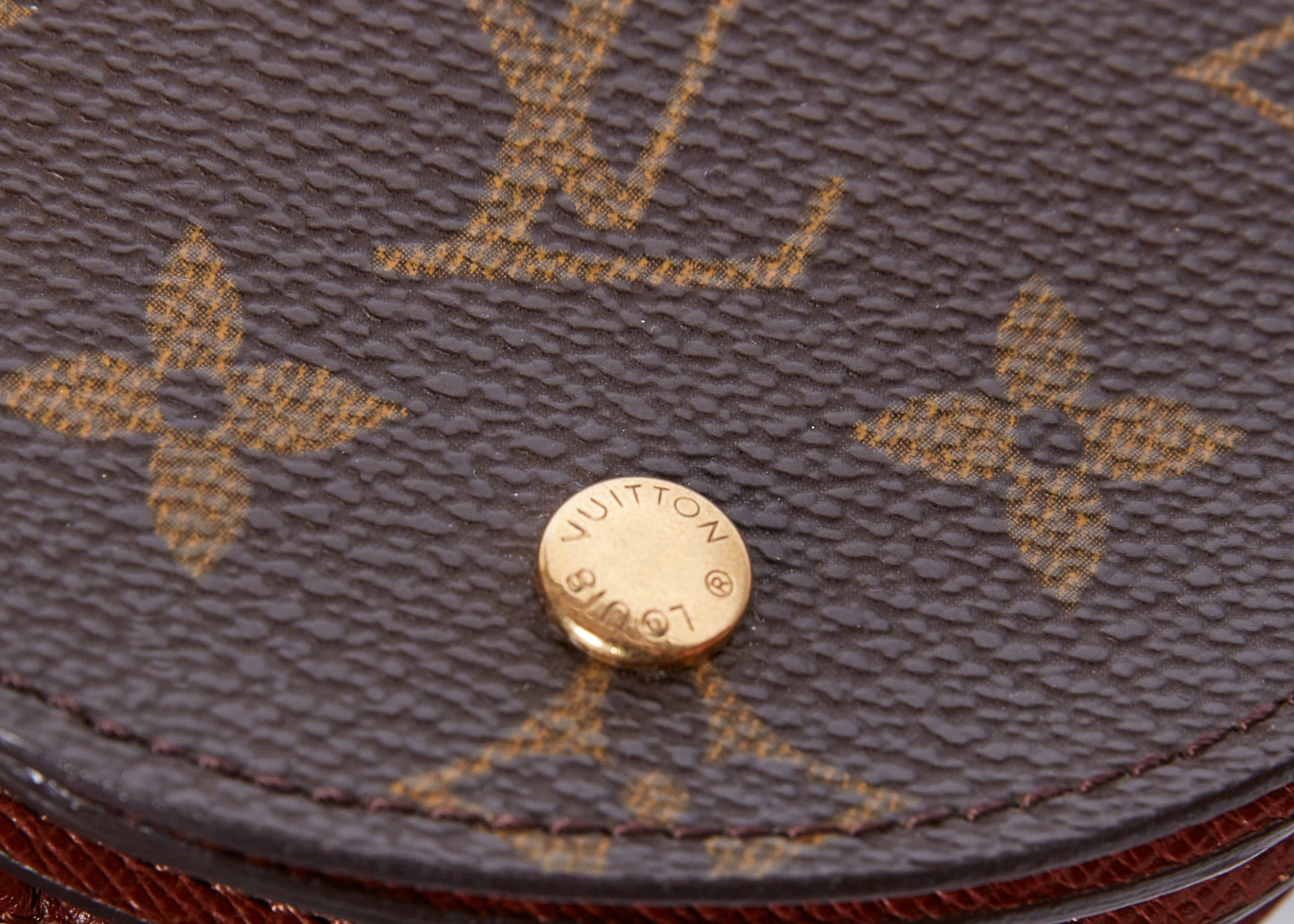 Auth Louis Vuitton Monogram Porte Monnaie Gousset Coin Case M61970
